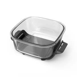 Ninja CRISPi 1.4L CleanCrisp Glass Container with Snap-Lock Lid product photo Side New M