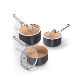 Ninja Extended Life Ceramic 3-Piece Saucepan Set CW93000UK product photo