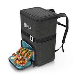 Ninja FrostVault Go 23 litre 36-can Backpack Soft Cooler - Charcoal Grey product photo Side New M