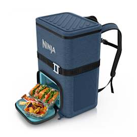 Ninja FrostVault Go 23 litre 36-can Backpack Soft Cooler - Lakeshore Blue product photo Side New M
