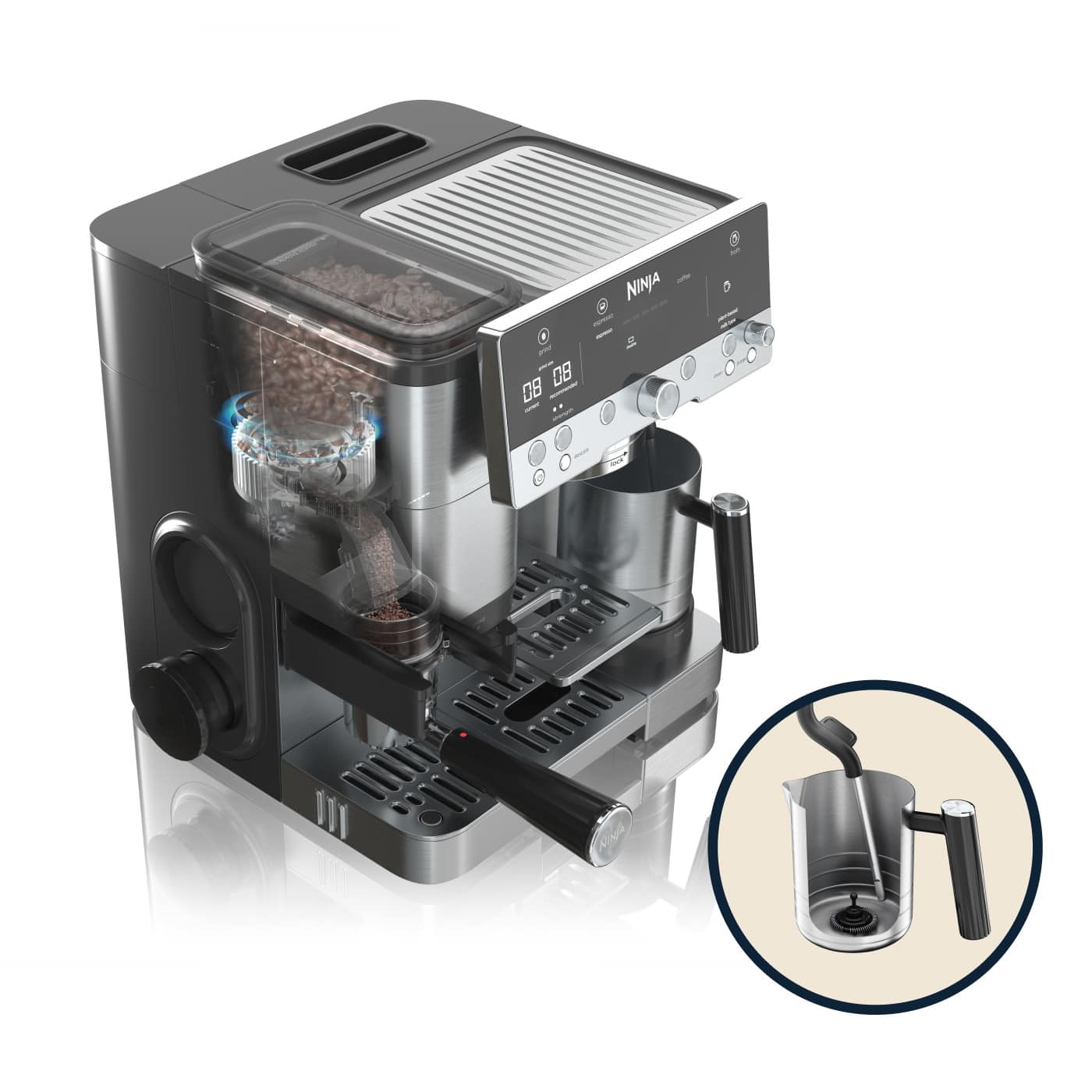 Image of Ninja Luxe Coffee Machine Integrated tools