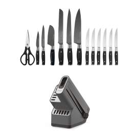 Ninja Foodi StaySharp Knife Block with Integrated Sharpener &ndash; Deluxe 14-Piece Set K32014EUUK product photo Side New M