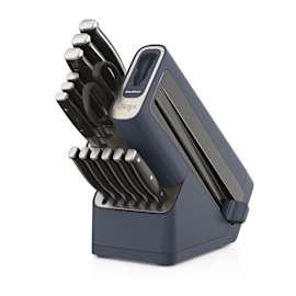 Ninja Foodi StaySharp Knife Block with Integrated Sharpener Deluxe 14-Piece Set - Cyber Space K32014UKCYD product photo Side New M