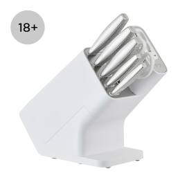 Refurbished Ninja StaySharp Stainless 6-Piece Knife Set & White Block &ndash; [K62006EUWHREF] | Excellent Condition product photo