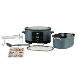 Ninja Foodi 8-in-1 PossibleCooker Slow Cooker & Multi-Cooker Sea Salt Grey [MC1001UK] product photo Side New M