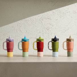 Ninja BlendBoss 710ml Travel Tumbler – Stone product photo Side New M